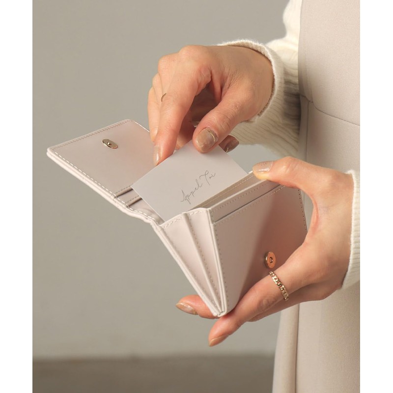 [アルトローズ] ピンク 名刺入れ レディース キルティング 2ポケット 名刺ケース 名刺ホルダー 20枚 30枚