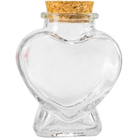 Mini bottiglia di vetro a forma di cuore bottiglia trasparente contenitori con sughero bottiglie dei desideri bottiglie decorative per alimenti accessori decorativi per la casa