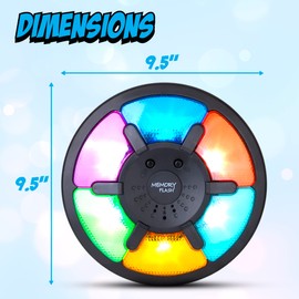 Point Games - Juego de memoria de mano, juegos electrónicos para niños, diversión de secuencia para niños con luces y sonidos, desafío cerebral para niños y niñas a partir de 8 años