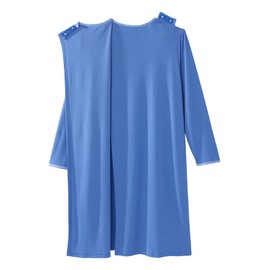 Silvert's Adaptive Clothing & Footwear Women's No Peek Hospital & Home Care Gown - Blue 3XL