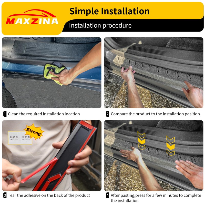 Maxzina Door Sill Protector Compatible with 2025 Chevy Equinox (Not