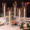 NITIME 9 Set Hurricane Glass Candle Holders for Taper Candles,
