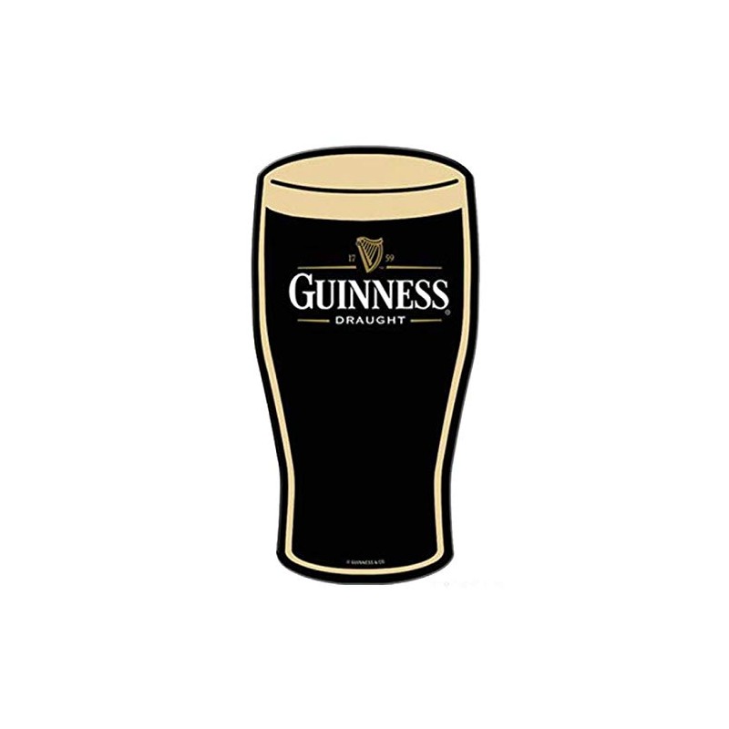 Signs 4 Fun SYM671 Guinness Pint Glass Die Cut Sign,