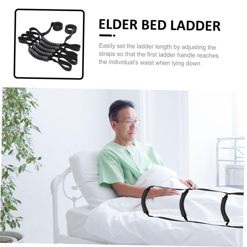 TOVINANNA Strap Bed Ladder Elderly Care Bed Rails for Seniors