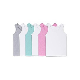 Fruit of the Loom Girls Undershirts (Camis, Toddler Tank-6 Pack-Assorted, 2-3T