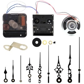 Youngtown 12888 Trigger Quartz Clock Movement with Music Chime Box 5/16 Inch Maximum Dial Thickness, 25/32 Inch Total Shaft Length