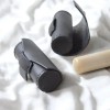 Mini Bolso De Cuero Para Lápiz Labial, Compacto, Negro