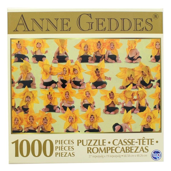 Anne Geddes 1000 Piece Puzzle - Sunflower Babies