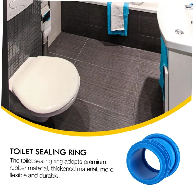 TEHAUX Thickening Toilet Sealing Ring Odor Resistant Flange Ring for