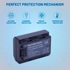 3-Pack NP-FZ100 Battery with Triple Slot LCD Charger for Sony