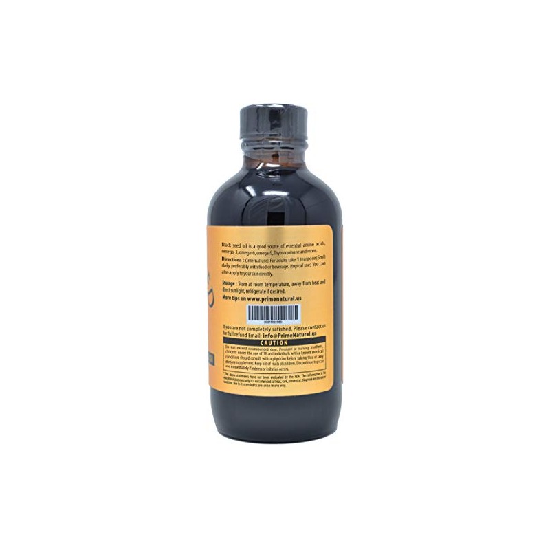 Prime Natural Aceite de Comino Negro Org?nico 118 Ml(4 Oz)