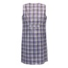 Schuerzenfabrik Button Gown Women's Mixed Fabric Checked Apron Sleeveless Cooking