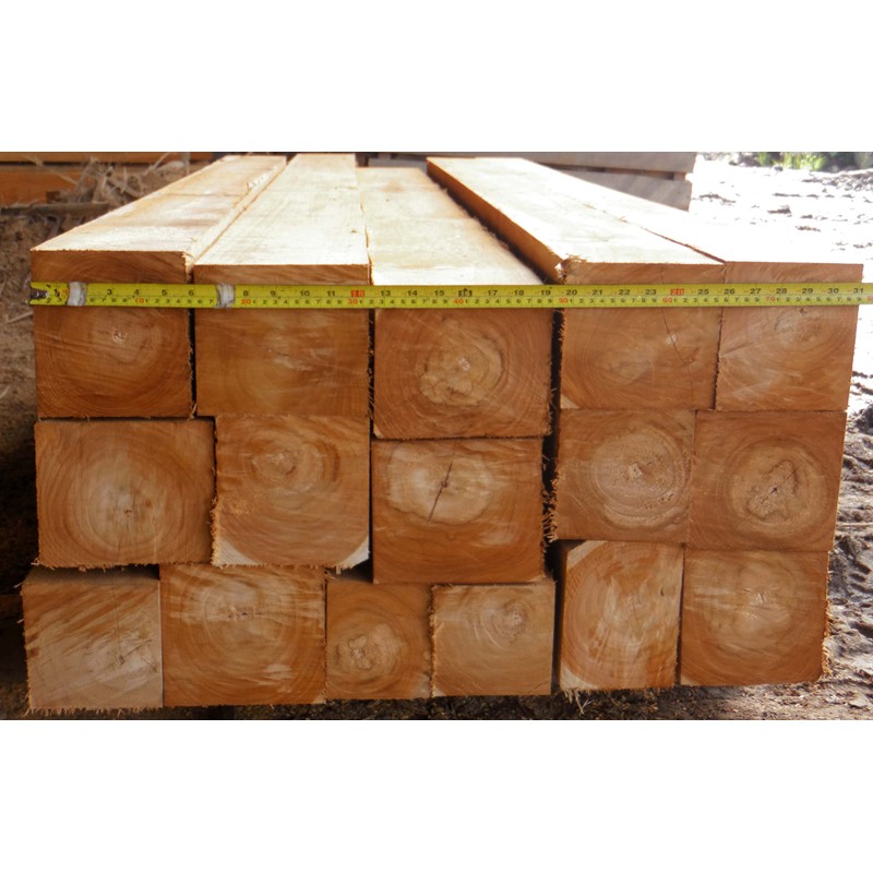 Squared Teak Post, 4" x 4" x 48" = 5.3