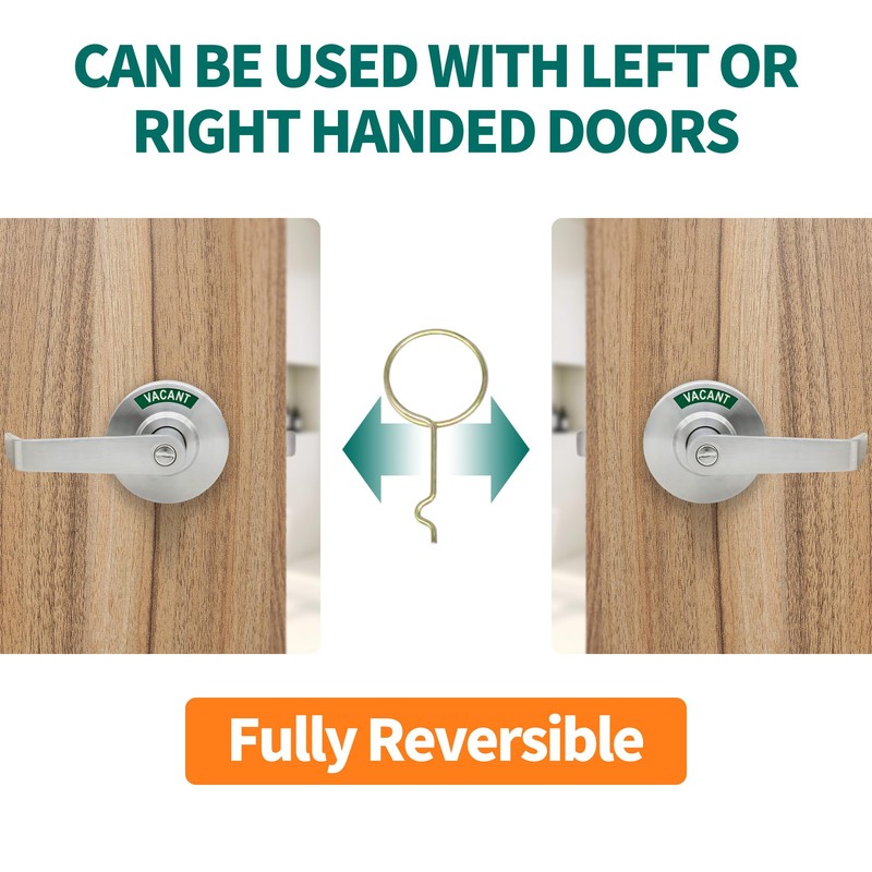 MARIE Commercial Door Handle for Bathroom Privacy,Vacant Occupied & Commercial
