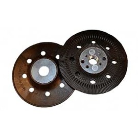 Starcke Premium 7 Inch Black Resin Fiber Disc Sander Backup Pad Bolt On (1 Pack - 5/8-11 Thread with 7/8" Hole Ribbed Face, Firm Density - Low Profile)