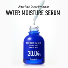 Parnell Squalane 20.04 Mineral Water Moisture Serum 30ml, hydrating serum for face, skin barrier serum, korean skin care, korean beauty