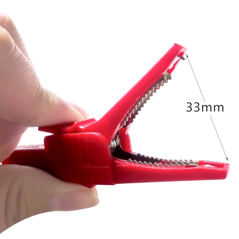 Goupchn 2PCS Heavy Duty Alligator Clips Full Insulated Safe Crocodile