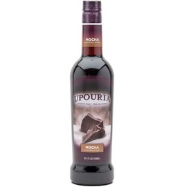 Upouria Mocha Coffee Syrup Flavoring, 100% Vegan, Gluten-Free, 750 mL Bottle (Pack of 2) with 1 Coffee Syrup Pump