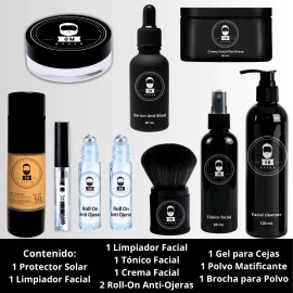 Pack Rutina Completa 8 Pasos Antigrasa Antiedad Gel Om Style