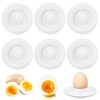 KFDDRN Egg Cup White Egg Cup Funny Egg Plate Set