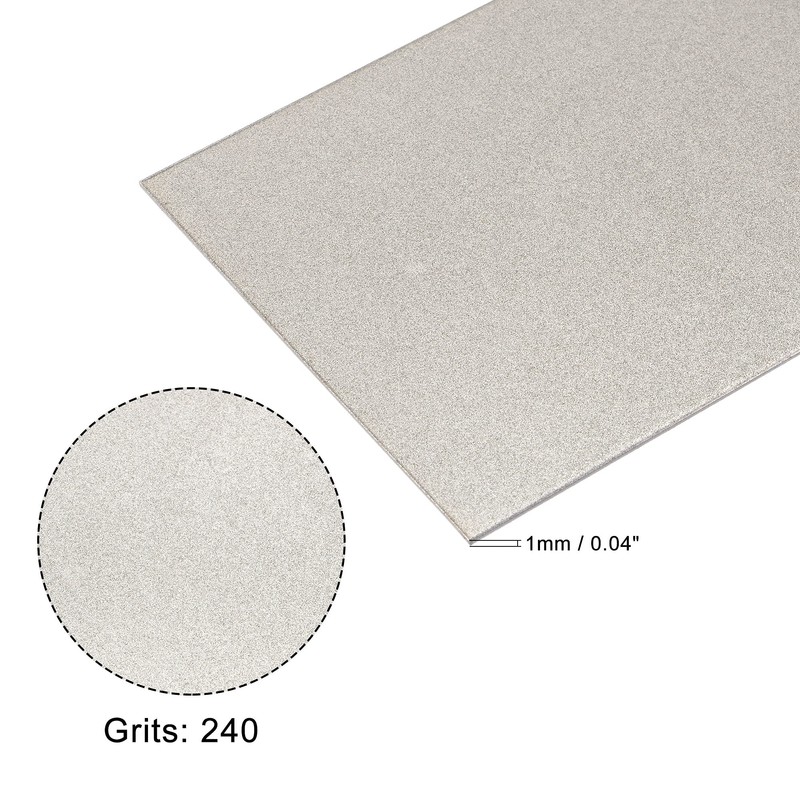 sourcing map Diamond Whetstone Sharpening Stone, 170mm x 75mm 240