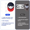 6 Pcs White Baseball Caps Inserts Shapers, Flexible Washable Reusable