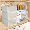 FHDUSRYO 7Pcs Large Stackable Wardrobe Storage Organizer, Foldable Storage Box