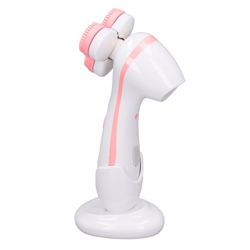 Electric Facial Cleansing Brush 3 Head Massage Facial Exfoliating Silicone