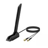 WiFi 6E Tri-Band Antenna 2.4/5/6GHz High Gain Long Range RP-SMA