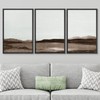 SIGNWIN Framed Canvas Print Wall Art Set Brown Minimal Desert