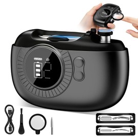 2026 Upgraded 5-in-1 Electric Nail Clipper for Fingernails & Toenails,4-Speed Rechargeable Electric Nail Trimmer with LED Light, Magnifier,Grinding Head & Clipping Storage for Seniors,Adults & Babies