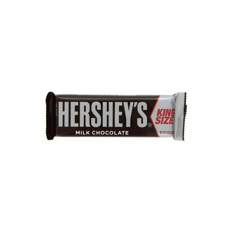 HERSHEY'S Chocolate Candy Bars, King Size (Pack of 18)