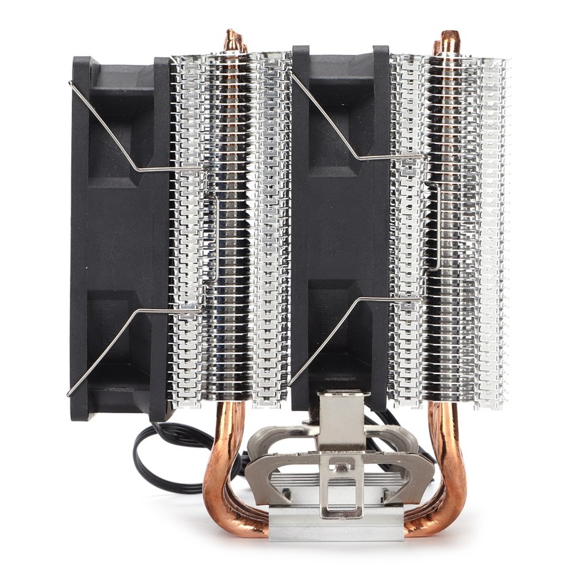 CPU Air Cooler Dual Tower 4 Heatpipes LED Light CPU