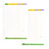 Rancco A6 Budget Planner Refill Paper, 90 Pages Colorful 6-Ring