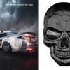 ECSiNG Skull Punisher 3D Sticker Waterproof Decoration Metal Logo Decals