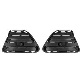 HECASA Fog Light Cover Compatible with 2013-2014 Ford Mustang Bumper Fog Lamp Trim Bezel Replacement for FO1038134 FO1039134 Left & Right Black