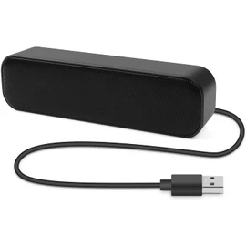 NOMOY USB Computer Speaker,Mini Portable Soundbar with 3D Surround Stereo,USB Powered Laptop Speakers for Computer,Desktop PC,Laptop,Checkout Counter-Plug and Play,Black