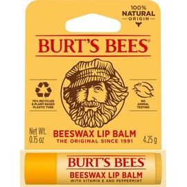 Burt's Bees Tubo de bálsamo labial de cera de abejas - 0.15 onzas cada uno (paquete de 6)