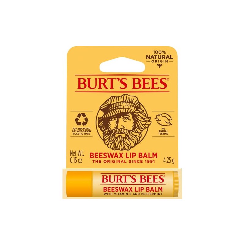Burt's Bees Tubo de bálsamo labial de cera de abejas