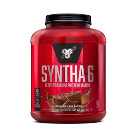 BSN BSN SYNTHA-6 Whey Protein Powder with Micellar Casein, Milk Protein Isolate, Chocolate Cake Batter, 48 Servings (Package May Vary)