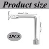 klahh 2PCS Triangle Key Garbage bin L-Type Cabinet Key Portable