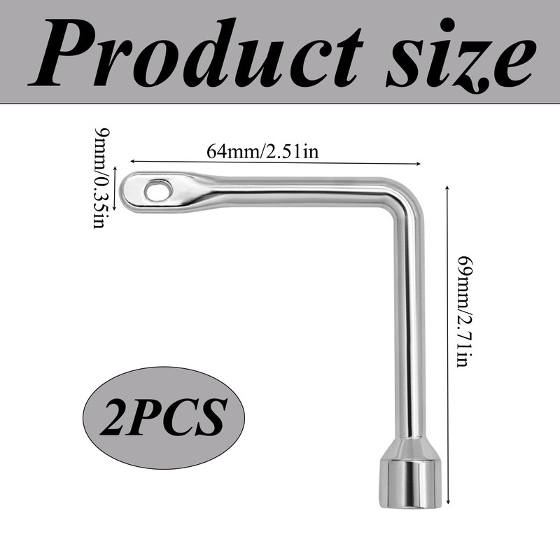 klahh 2PCS Triangle Key Garbage bin L-Type Cabinet Key Portable