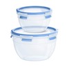 Emsa N1011600 Clip & Close Food Storage Containers, 2-Piece Set,