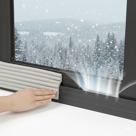 Door & Window Weatherstripping: Draft Stopper & Gap Seal Wide Weatherstrip 2ea