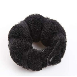 DNHCLL Set of 2 Black Magic Hair Styling Styler Hot Hair Donut Bun Ring Styler Maker for Women Lady Girls (1 large+1 small)