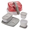 Rubbermaid Fasten + Go Sandwich Kit, Marsala, 4-Piece Set