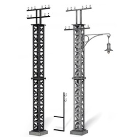 Miniart 1:35 Scale Telegraph Poles Plastic Model Kit (Grey)