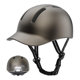 Bike Helmet, Shinmax Adult Bike Helmets for Men Women Bicycle Helmet Lightweight Adjustable Baseball Cap Cycling Helmet with Reflective Strip for Urban Commuter Road Biking (Titanium Gray)