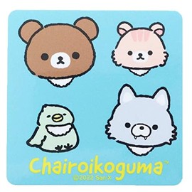 Rilakkuma [Big Sticker] Die Cut Vinyl Sticker / Plain Rilakkuma Face Chairoikoguma Bear