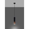Sollux Loopez 1 Pendant Lamp Black Copper GU10 Dimmable 8